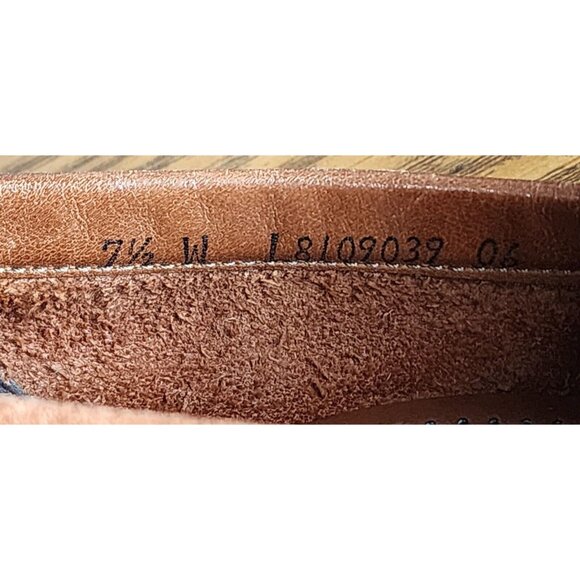 SAS Women's Weave Slip On Loafer Tripad Comfort Shoes Brown Leather Size 7.5W - Picture 12 of 12